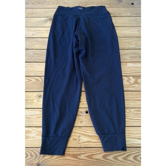 Pink Active High Waist Joggers Size Medium Women’s Black - Picture 2 of 8